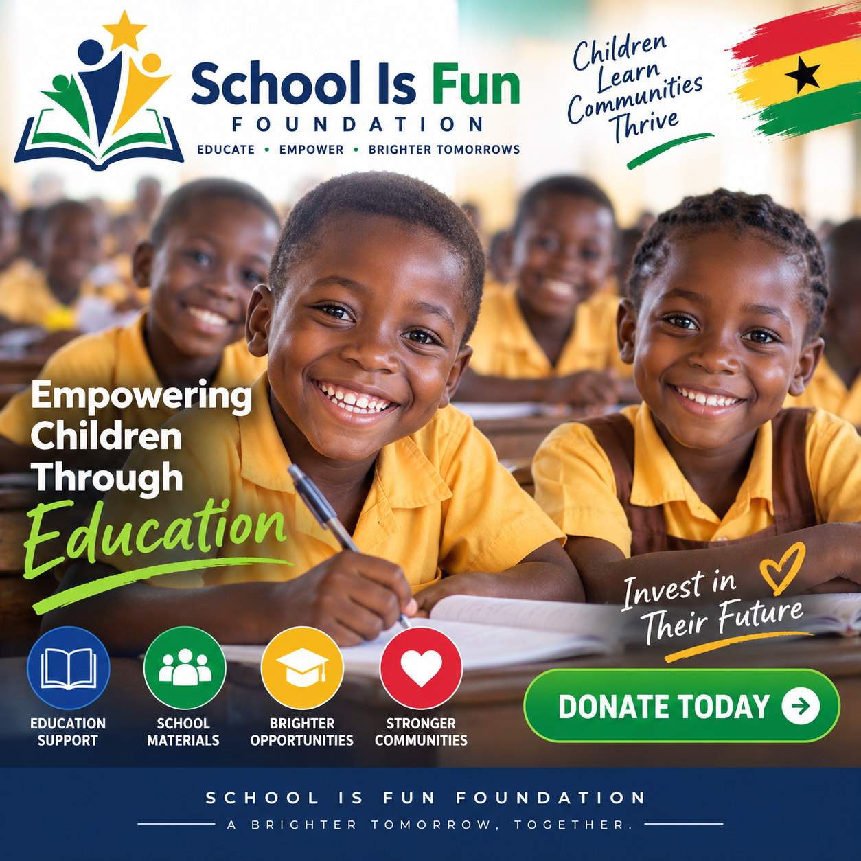 School Is Fun Foundation — brighter tomorrows through education
